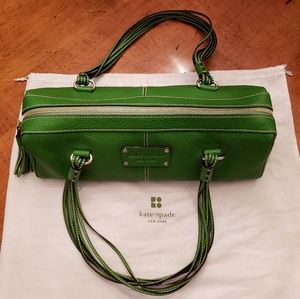 Kate Spade Pebbled Leather Baguette Bag w/Tassel
